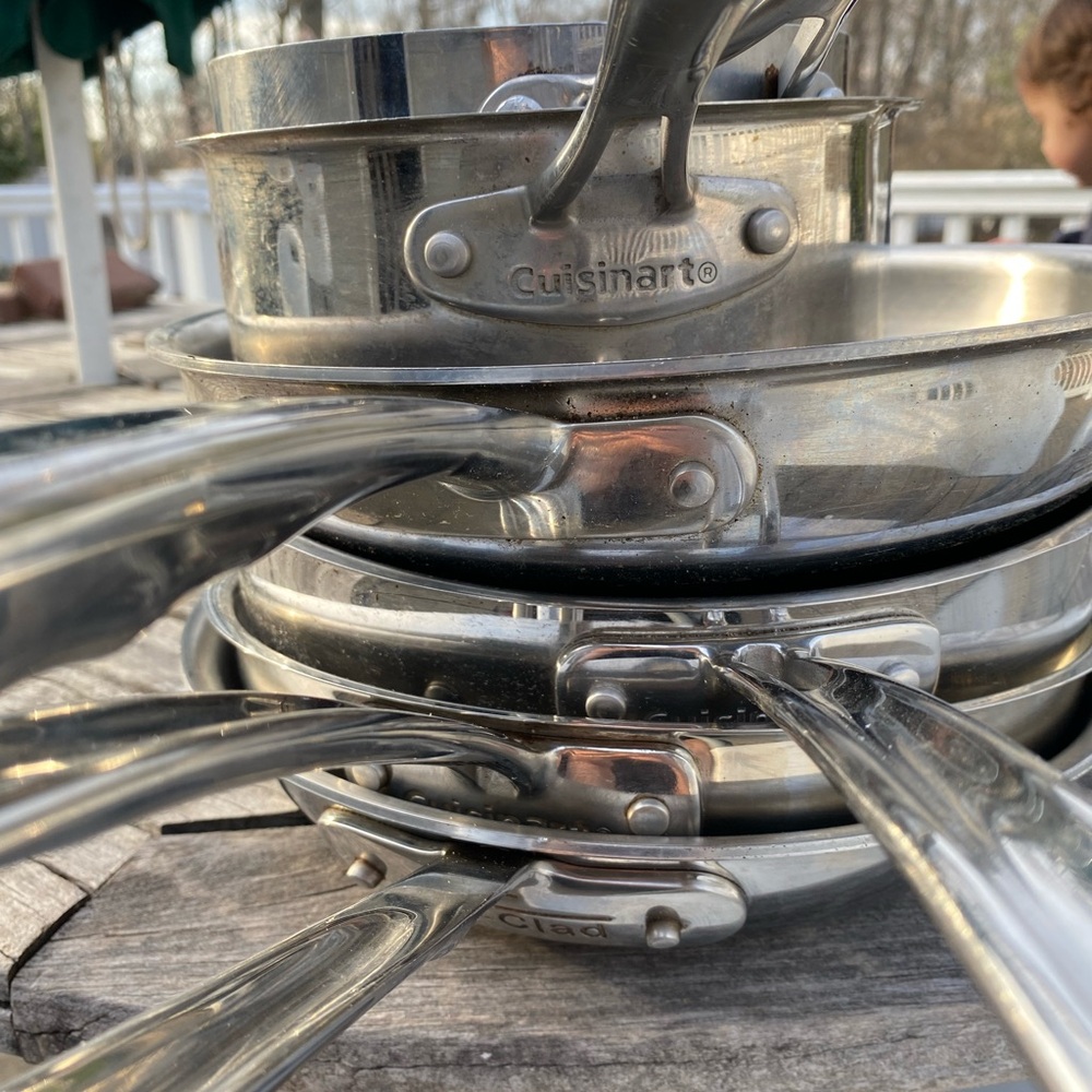 Stainless Steel set of 6 pans